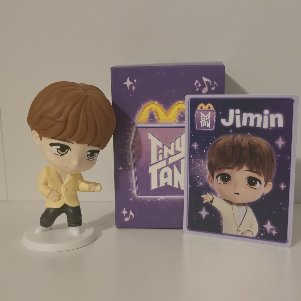 McDonald’s Tiny TAN x BTS Happy Meal Toy Jimin Throwback 2025